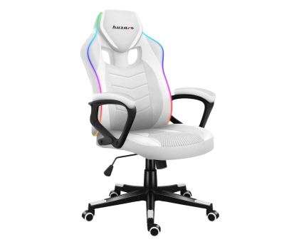 Fotel gamingowy Huzaro Force 2.5 RGB White Mesh